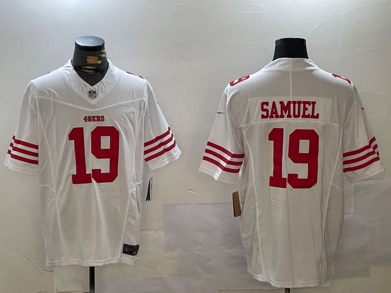 Men San Francisco 49ers #19 Samuel White three generations 2024 Nike Limited NFL Jersey style 6